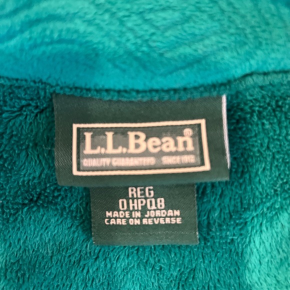 LL Bean Green Fleece - Picture 4 of 6